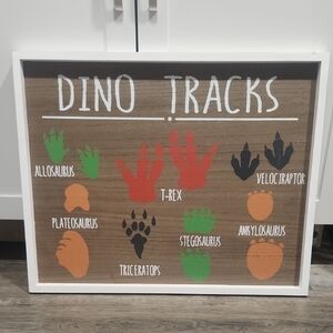 Dino Tracks Educational Sign